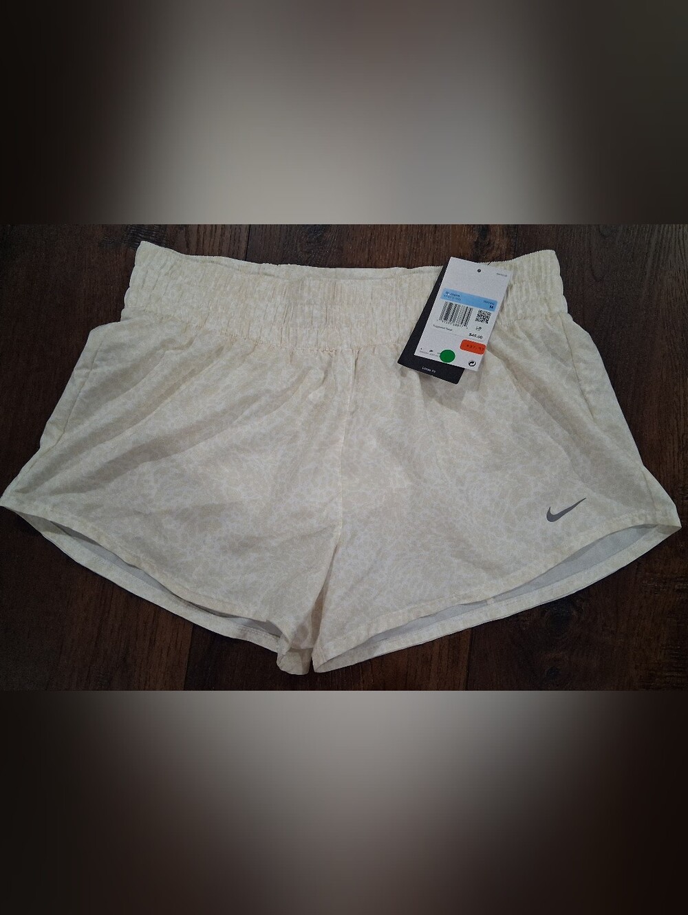 Womens NIKE Light Cream Animal Print Women's Shorts